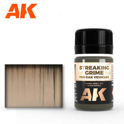 AK Interactive AK067 Streaking Grime for DAK Vehicles Enamel 35ml - US