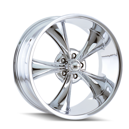(Set-4) Ridler 695 20x8.5 5x127 0mm Chrome Wheels Rims 20 Inch - Picture 2 of 3