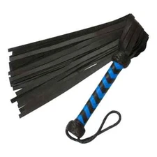Genuine Cowhide Leather Flogger | 25 Thick Tails for Powerful Thuddy Impact