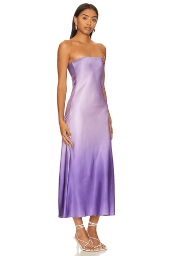 SNDYS Womens Ombre Angel Maxi Dress Purple Size Small - Picture 3 of 14