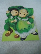 St. Patrick  s Day Couple Double Sided Die Cut Bulletin Board Aid 15  X 11  