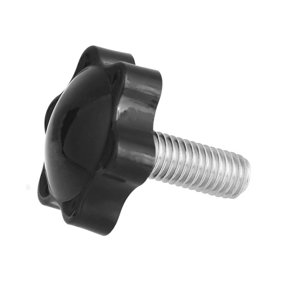 6Pcs M6 M8 Male Thread Plum Hex Shaped Grips Star Knob Clamping Screw