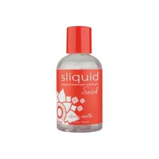 Sliquid Swirl Cherry Vanilla Flavored Natural Intimate Water Based Lube - 4.2 oz