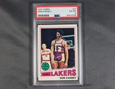 1977 Topps Basketball Card #27 DON CHANEY Los Angeles Lakers PSA 6 EX-MT