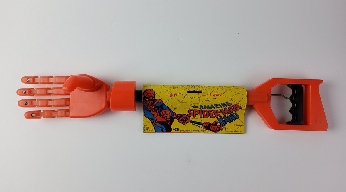 Vintage 1978 Amazing Spider-Man Gripper Hand Toy Marvel Durham NOS