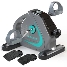 Under Desk Bike Pedal Exerciser Portable Mini Home Exercise Bike wi... Fast Ship