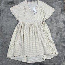 Urban Outfitters Alice Striped Mini Wrap Dress Size Small