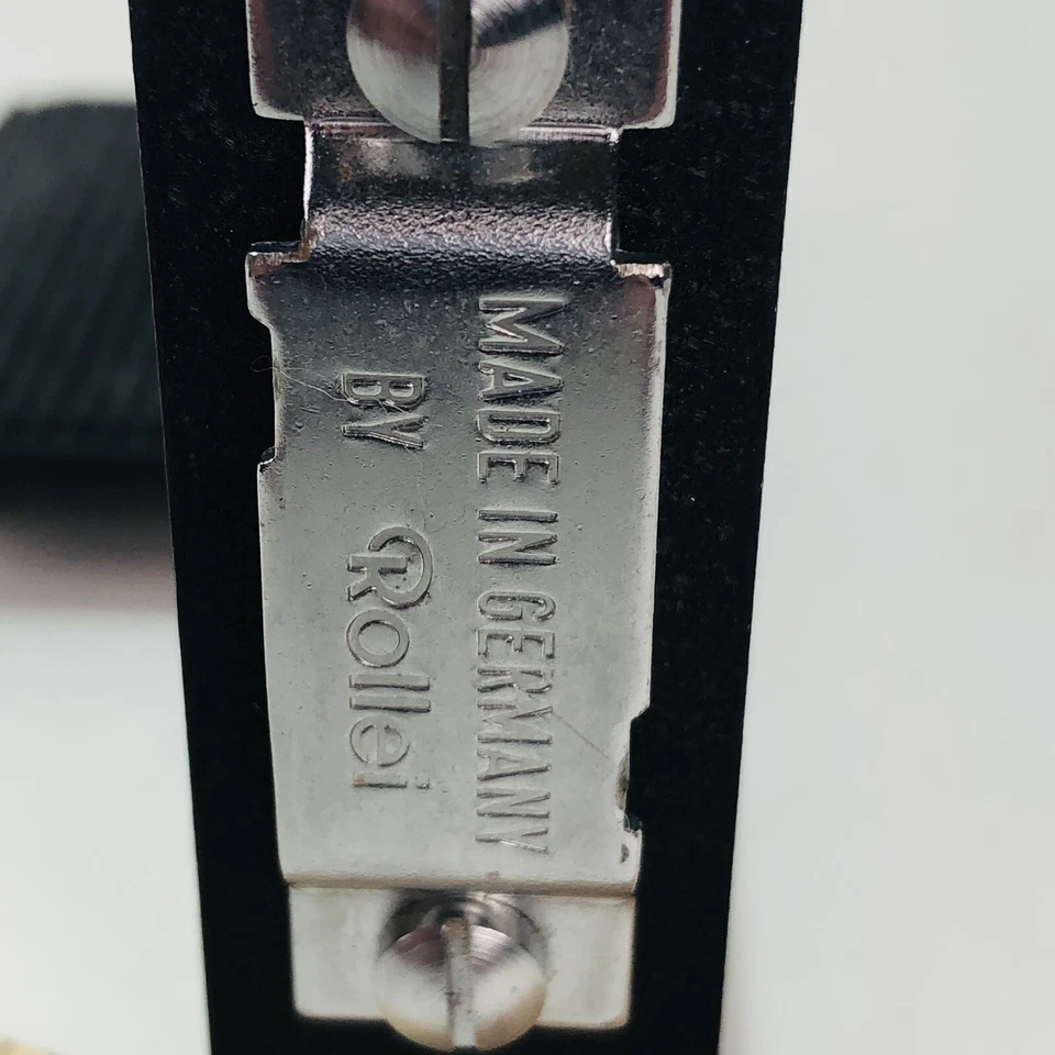 Soporte Rollei Reflex L con accesorio de mango de flash de placa base para cámara TLR de colección Foto 3 de 4