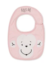 Monkey Baby Bib ~ Be Silly ~ Izzy & Oliver ~ Enesco New #6010029