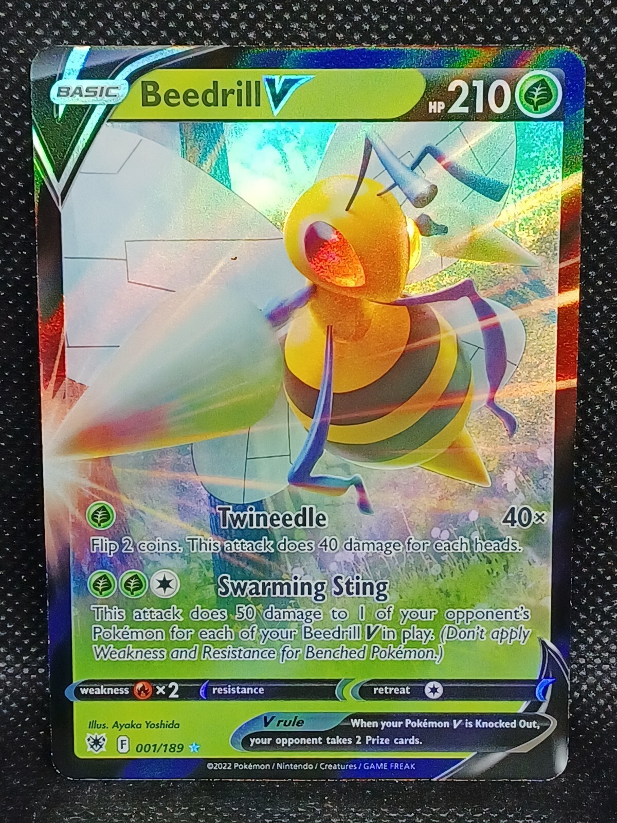 BEEDRILL V 001/189 ASTRAL RADIANCE POKEMON (ULTRA, NM)