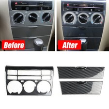 Carbon Fiber Center Console Storage Box Panel 3x For Toyota Corolla 2003-2008 Carbon Fiber Center Console Storage Box Panel 3x For Toyota Corolla 2003-2008