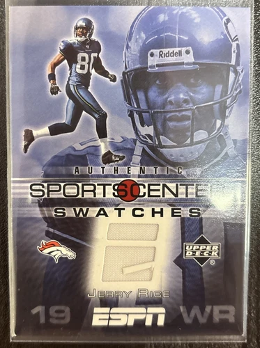 2005 Upper Deck ESPN - Sportscenter Swatches Jerry Rice #SCS-JR (Game Worn MEM)