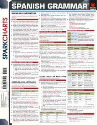 Spanish Grammar (SparkCharts) - Pamphlet, by SparkNotes - Very Good j