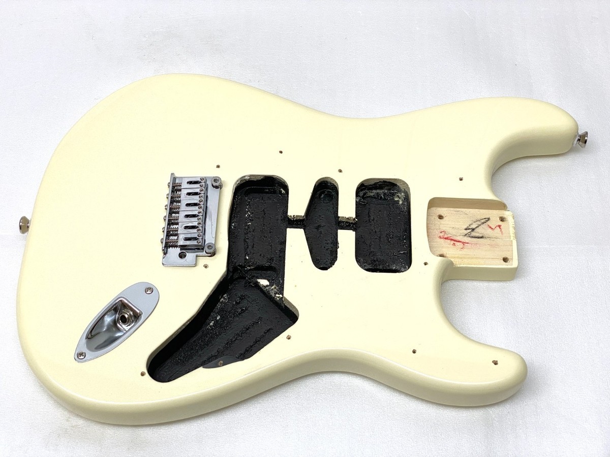 REAL Fender Squier Strat 2-PT TREMOLO BODY w/ HARDWARE Olympic