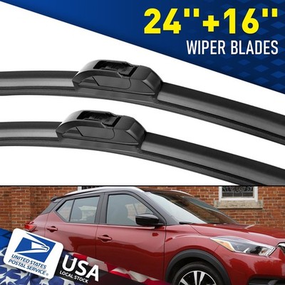 SET OF 2Pcs All Season Wiper Blades size 24''&16'' Windshield Front Right & Left