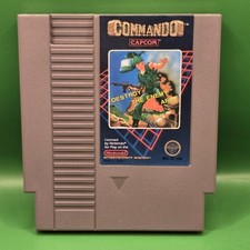 COMMANDO - Nintendo NES (Authentic) Game, Tested & Working, 5 Screw