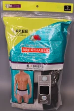 Fruit of the Loom Men s Stripe Solid Fashion Brief Pack of 6 - Small