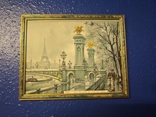 Maurice Legendre "Paris Pont Alexandre III Sous La Pluie" Lithographed Print