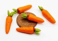 Dolls House Vegetable Carrots With Tops Kitchen 1:12 Scale Miniature A tumdee