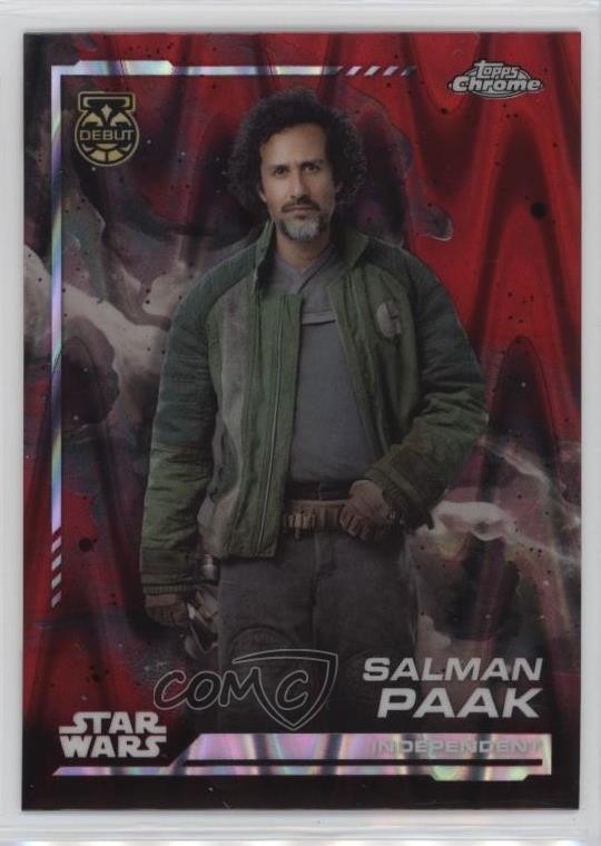 2024 Topps Chrome Star Wars Blaster Red RayWave Refractor Salman Paak #93 09gw