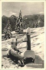 GARMISCH-PARTENKIRCHEN Bayern Hochgebirgshuette der Luftwaffe Brunnentrog