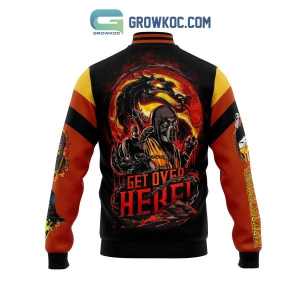 Get Over Here Mortal Kombat Personalized Baseball Jacket