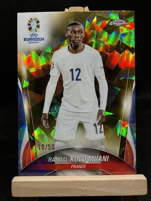 RANDAL KOLO MUANI 2024 Topps Chrome EURO /50 GOLD Sapphire Refractor #35 France