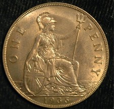 Penny 1935 George V UNC Lustre (T95)