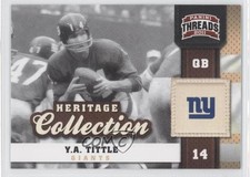 2011 Panini Threads Heritage Collection YA Tittle #14 HOF 1c4