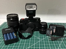 Fujifilm X-Pro3 + 18-135mm + 23mm Lens Kit w/ Godox Flash + Batteries + Charger