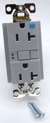 Eaton TWS20GY - 20A Tamper Proof Weather Resistant Self-Test GFCI Receptacle