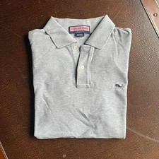 Vineyard Vines Polo Men  s Small Preppy Grey Shirt