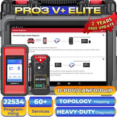 X431 PRO3S+ ELITE PAD V KFZ OBD2 Diagnosegerät J2534 ECU Programmier IMMO