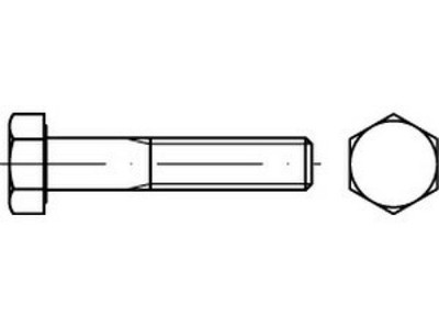 10 x Sechskantschrauben mit Schaft DIN 931 A 4 M 18 x 160 A 4, CAB FASTENING