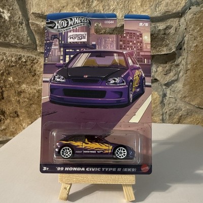 Hot Wheels Silver Series '99 Honda Civic Type R EK9 1:64 Purple Diecast Car