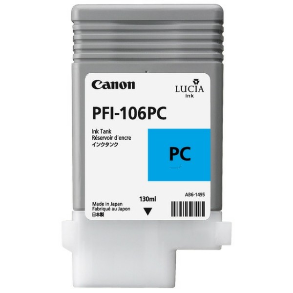 Original Canon PFI-106 Pc 6625B001 Tinte Photo Cyan-image