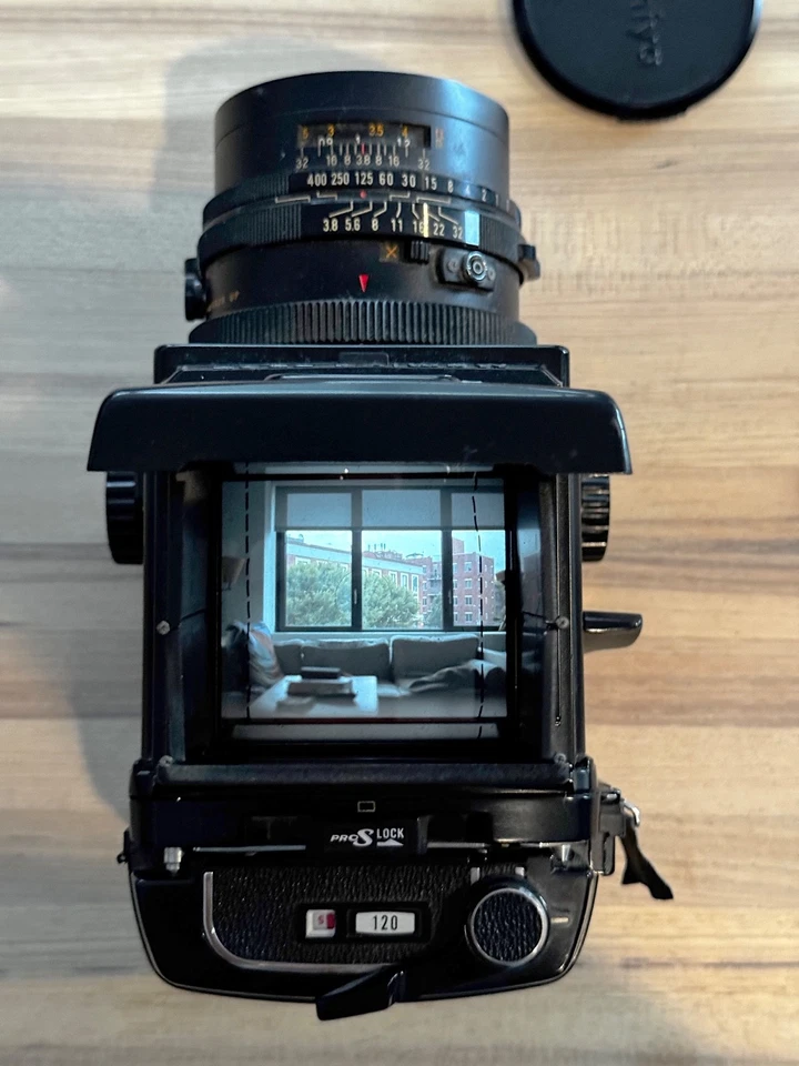 Фотоаппарат Mamiya RB 67 с объективом 90 мм / держатель пленки / задняя панель Polaroid - Изображение 3 из 4