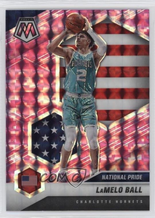 2020-21 Panini Mosaic National Pride Pink Camo Prizm Lamelo Ball Rookie RC 1kt4