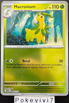 Pokemon Karte Macronium 009/132 Reverse ME01 Mega Evolution MEG FR Neu