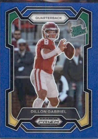 2024 Panini Prizm Draft Picks #197 Dillon Gabriel Blue Oregon Ducks #/199