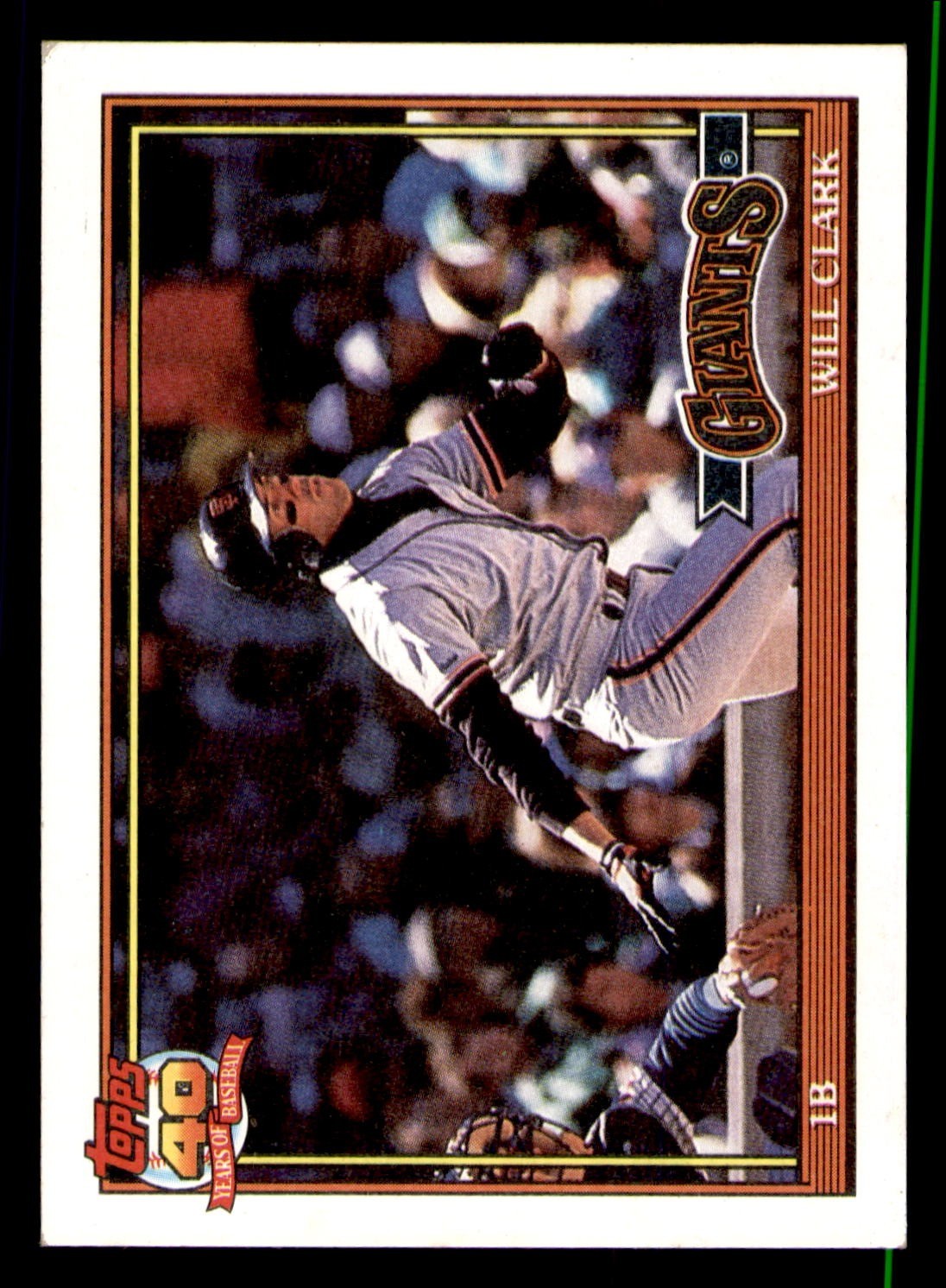 1991 Topps #500 Will Clark Giants