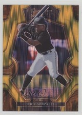 2023 Panini Select Premier Level Gold Flash Prizm 1/10 Nick Gonzales #142 2o7