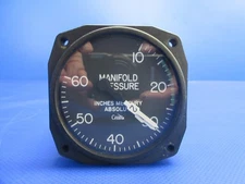 Cessna 310J Garwin Dual Manifold Pressure Gauge 22-260-020 WARRANTY (0825-990)