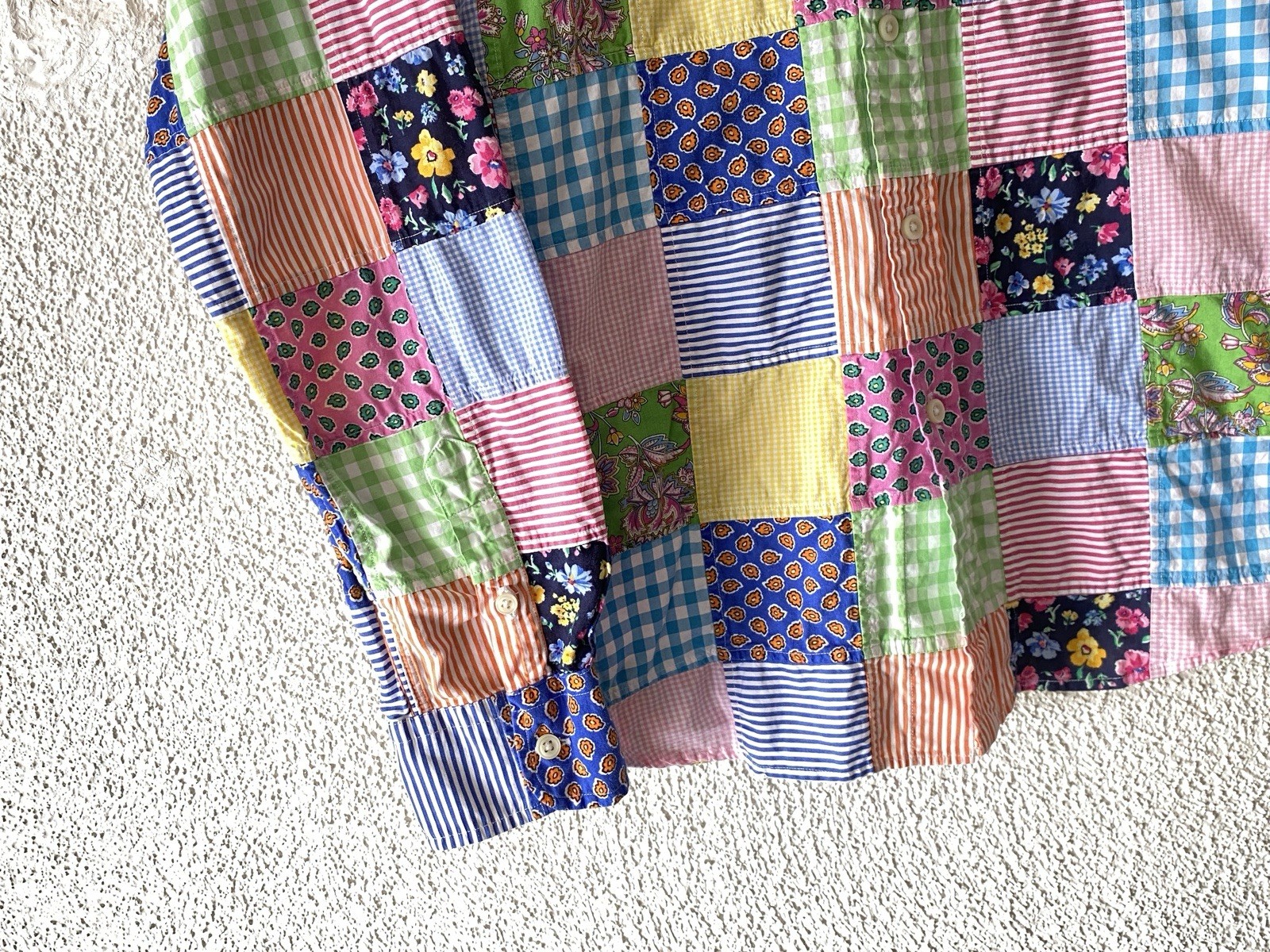 RALPH LAUREN MIX PATTERN PATCHWORK COTTON SHIRT 1… - image 2