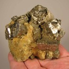 3.1" PYRITE Crystals Cluster on Matrix Rock - Alnif, Morocco — photo 10