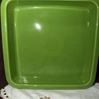 Fiesta Green Homer Laughlin  8.5" Square Utility Tray Napkin Holder Rare