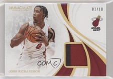 2018-19 Panini Immaculate Materials Gold 1/10 Josh Richardson #MT-JRS ov7
