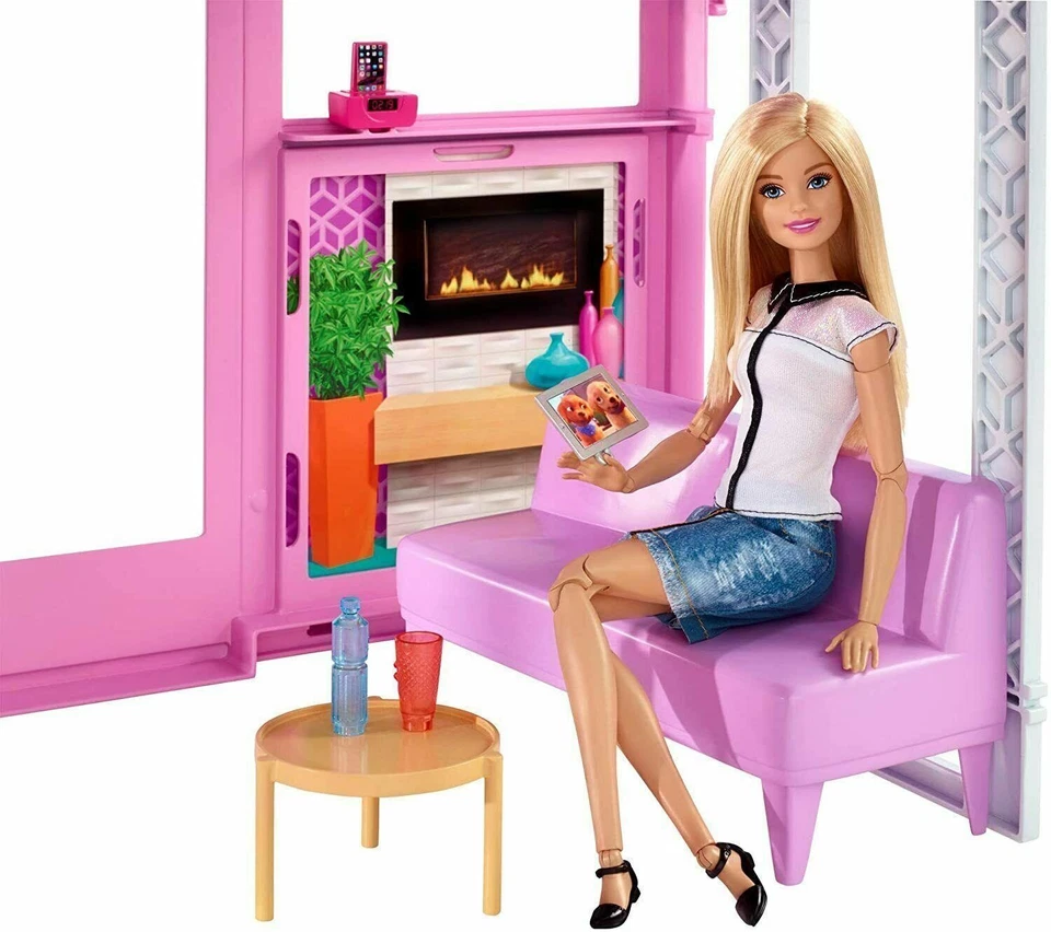 Barbie casa adosada de 3 pisos, con paraguas emergente Dly32 ''Repuestos'' Foto 4 de 4