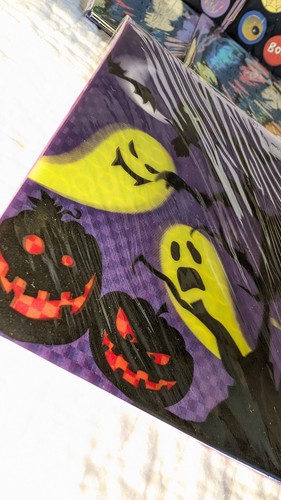 PAPYRUS HALLOWEEN CARDS Lot of 5 3D, Holographic, Graveyard, Spooky Tree, Ghosts - Picture 10 of 12