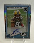 2025 Donruss Optic Savion Williams Holo (RAW)